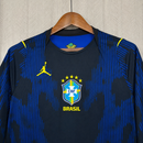 Camisa Brasil 2026 Azul Manga Longa