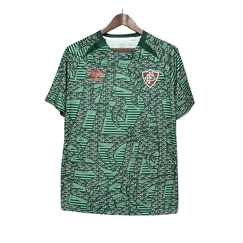 Camisa Fluminense verde pré-jogo 24/25 Torcedor Umbro Masculina - Verde