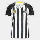 Camisa Santos II 25/26 s/n Umbro Torcedor Feminina - Preto+Branco