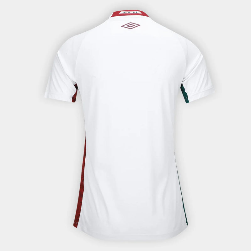 Camisa Fluminense II 25/26 s/n Torcedor Umbro Feminina - Branco+Vermelho