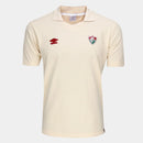 Camisa Polo Fluminense Viagem 25/26 Umbro Masculina - Bege