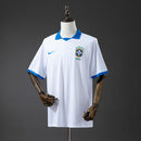 Camisa do Brasil Polo Branca 2 19/20