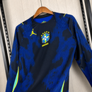 Camisa Brasil 2026 Azul Manga Longa