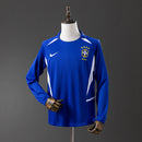 Camisa Brasil 2002 Azul - (Manga Longa)