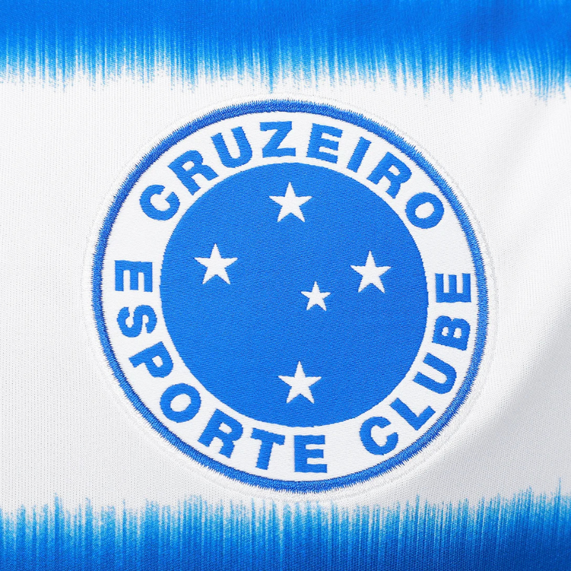 Camisa Cruzeiro II 25/26 Torcedor Masculina - Branca + Azul (PRÉ VENDA)