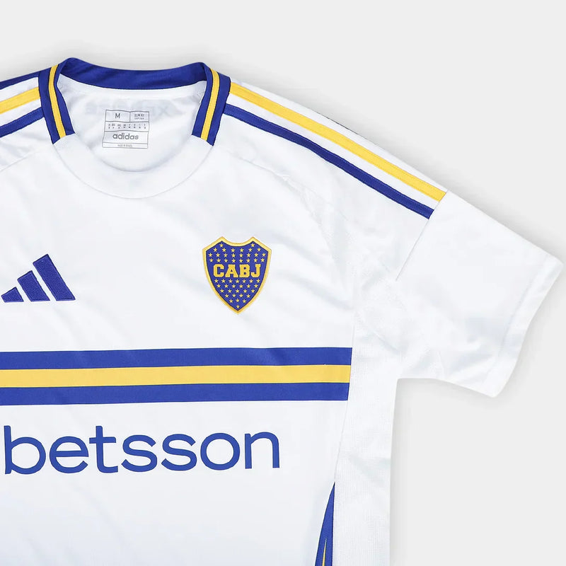Camisa Boca Juniors Away 2025 s/n° Torcedor Adidas Masculina - Branco+Azul