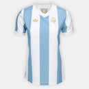 Camisa Argentina 25/26 Comemorativa 1974 Adidas Feminina - Azul+Branco
