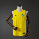 Camisa Brasil Amarela Regata 26/27