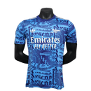 Camisa pré-jogo do Arsenal 25/26 - Azul - Versão Jogador