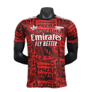 Camisa Arsenal 25/26 Treino - Vermelho Escuro - Versão Jogador