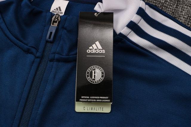 Conjunto Inverno Feyenoord Azul Adidas - Com Fecho