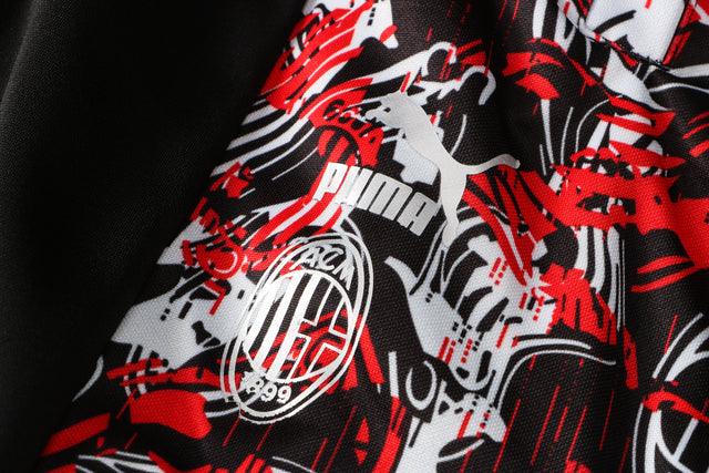 Conjunto Inverno Milan Preta e Vermelha Puma - Com Fecho