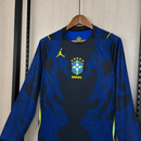 Camisa Brasil 2026 Azul Manga Longa